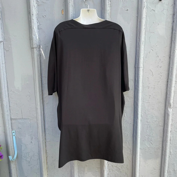 Diane Von Furstenberg Minimalist Madera Black Crepe Dress, size “P” Small - Picture 12 of 16